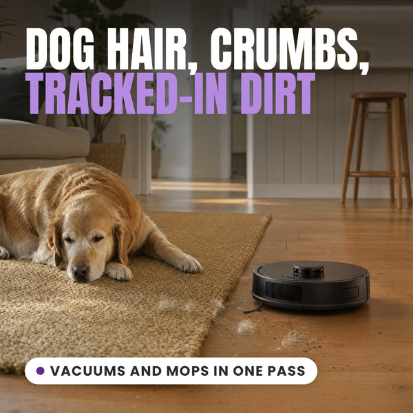 KLEVA® Self Empty Robo VacIQ Robot Vacuum and Mop