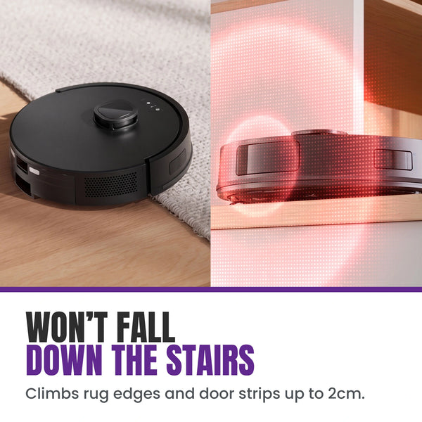 KLEVA® Self Empty Robo VacIQ Robot Vacuum and Mop