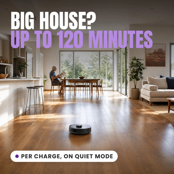 KLEVA® Self Empty Robo VacIQ Robot Vacuum and Mop