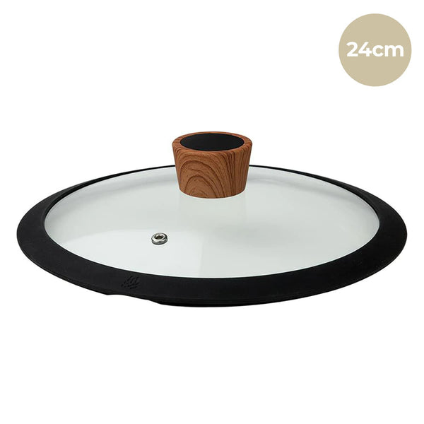 Diamond Earth Silicone Glass Lid - 24cm Cookware Kleva Range - Everyday Innovations   