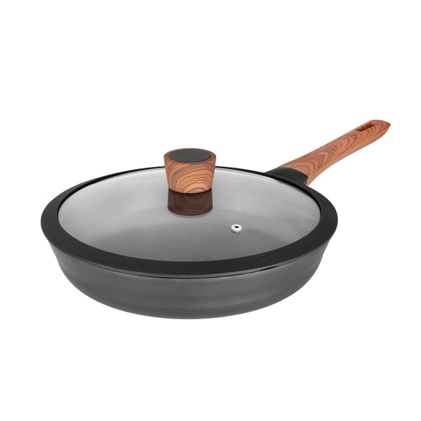 Diamond Earth® Frying Pan + Glass Lid - 28cm UPSELL Kleva Range - Everyday Innovations   