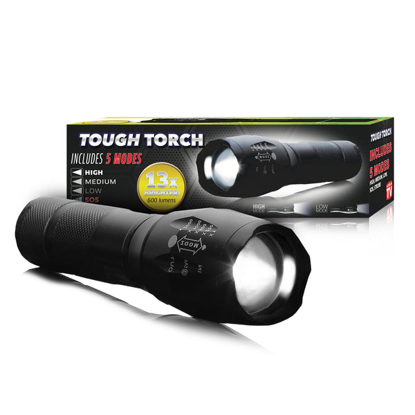 Tough Torch Trio Military Grade, Water Resistant LED Flashlights With 5 Modes gardening and outdoor Kleva Range   