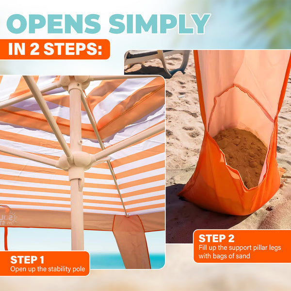 Beach Cabana Comfort Meets Style: Create A Shady Paradise Protected From Solar Rays  Kleva Range - Everyday Innovations   