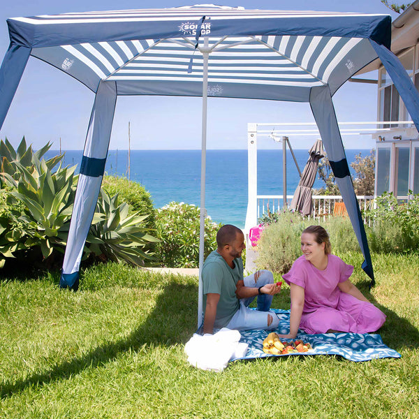 Beach Cabana Comfort Meets Style: Create A Shady Paradise Protected From Solar Rays  Kleva Range - Everyday Innovations Navy  