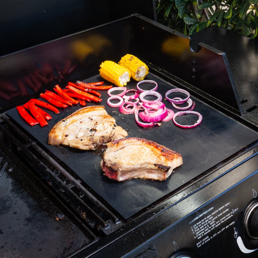 BBQ Grill Mat PRO Twin Pack - BBQ Like a Pro With This Non-Stick Mat BBQ Tool Kleva Range - Everyday Innovations   