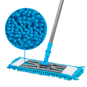 Super Absorbent Chenille Mop - Tackle Wet & Dry Spills And Eliminate Dust! Cleaning Kleva Range - Everyday Innovations   