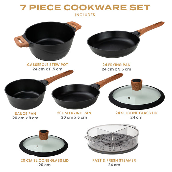 Diamond Earth® Premium Cookware Set with Superior Non-Stick Coating + FREE Gifts! TV Offer Kleva Range   