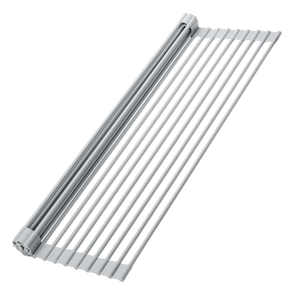 Stainless Steel Roll Out Dish Drainage Rack - Space-Saving Rinsing & Drying!  Woolworths Marketplace   