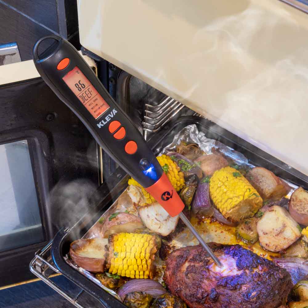 Fork Maker KLEVA Flavour Fork™ Digital BBQ Fork To Guarantee Tender Meats – Kleva ...