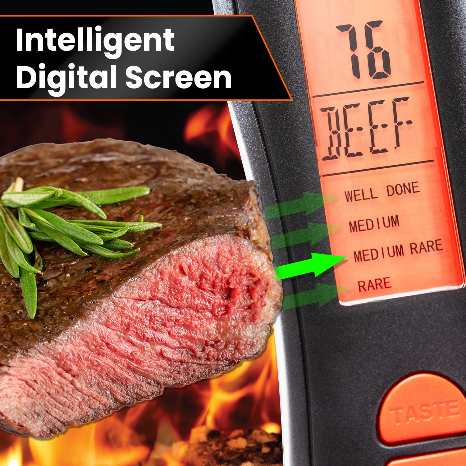 Ultimate Steak Thermometer Uses an LED Light To Tell You When Steak Is Done