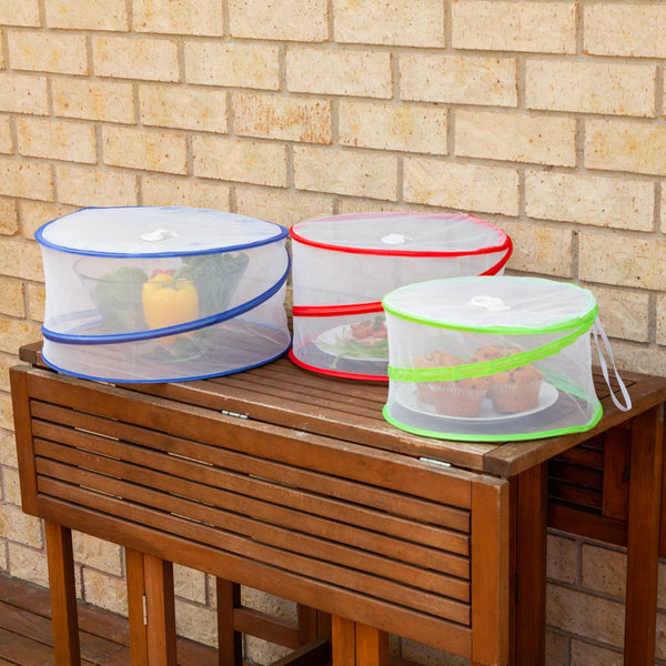 3 Pack Pop Up Food Cover Kitchen Kleva Range   