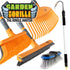 Garden Gorilla - The Jungle Janitor 4 Piece Broom Set + Free Gutter Cleaner
