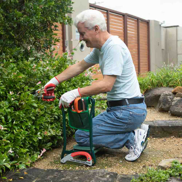 Foldable Garden Kneeler & Stool in One With Detachable Tool Bag Garden & Outdoor Kleva Range - Everyday Innovations   