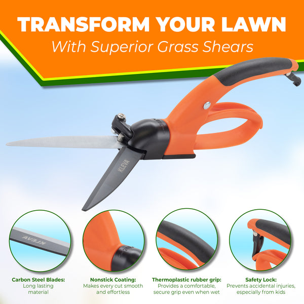 Rotating Grass Shears - Precision Gardening Made Easy Gardening Kleva Range - Everyday Innovations   