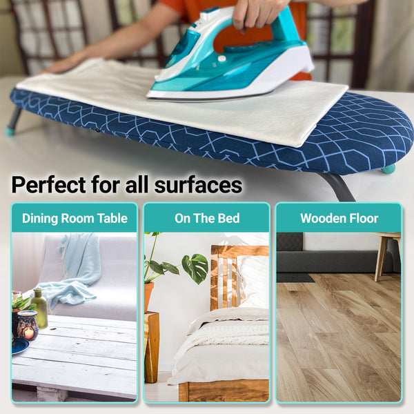 Foldable Cotton Ironing Board - Perfect For Small Spaces Cleaning Kleva Range   