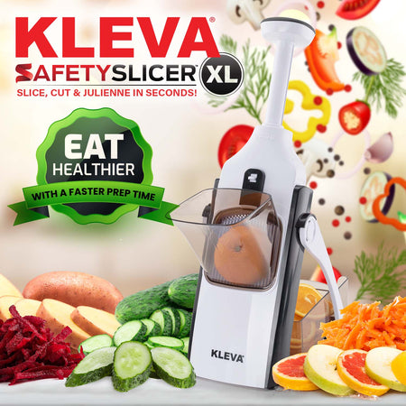 Kleva Safety Slicer™️ One-Push XL Vegetable Slicer Buy 1 GET 1 FREE – Kleva  Range - Everyday Innovations