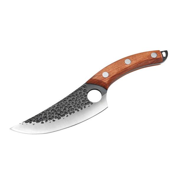 Versatile Stainless Steel Knife With Leather Sheath Kitchen Knives Kleva Range   