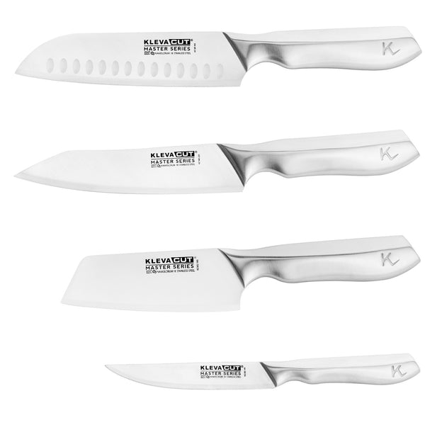 KlevaCut® LIMITED EDITION 4 Piece Premium Knife Set With BONUS Bamboo Case Kitchen Knives Kleva Range - Everyday Innovations   