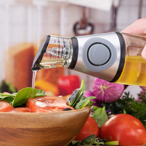 Glass Oil Portion Pourer - Precisely Measure & Dispense The Perfect Amount Of Oil! Kitchen Gadget Kleva Range   