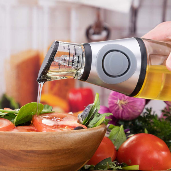 Glass Oil Portion Pourer - Precisely Measure & Dispense The Perfect Amount Of Oil! UPSELL Kleva Range   