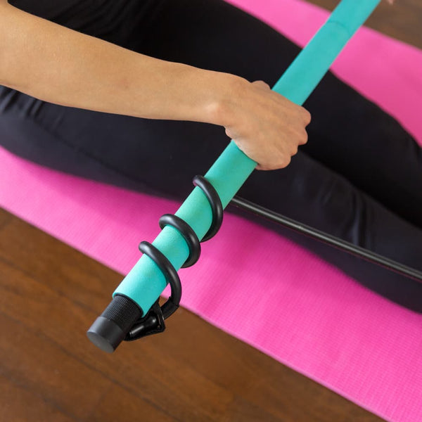 Fast N Firm Pilates Power Bar + Resistance Bands For Full Body Workout At Home Health & Fitness Kleva Range - Everyday Innovations   