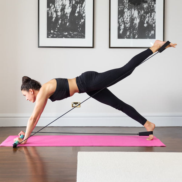 Fast N Firm Pilates Power Bar + Resistance Bands For Full Body Workout At Home Health & Fitness Kleva Range - Everyday Innovations   