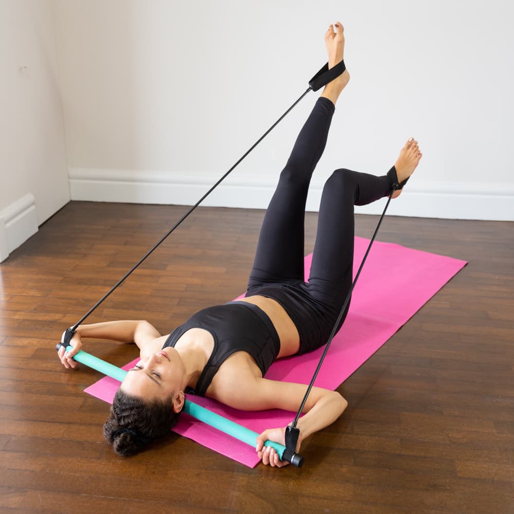 Fast N Firm Pilates Power Bar + Resistance Bands For Full Body
