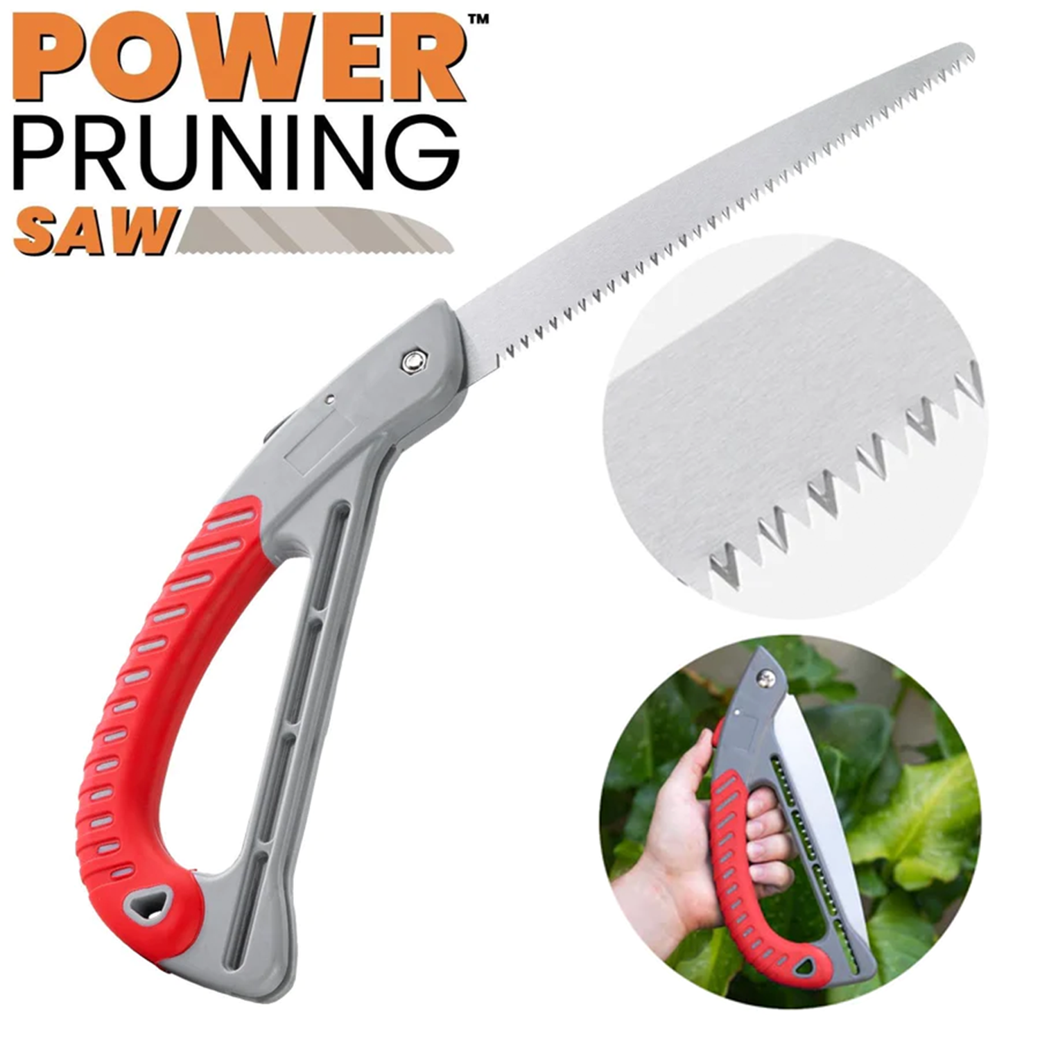 Foldable Pruning Saw - Tough High Carbon Steel Blade with Triple Bevel Teeth Garden & Outdoor Kleva Range - Everyday Innovations   