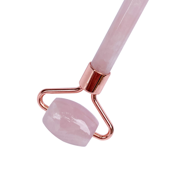 Rose Quartz Dual-Sided Facial Roller Health and Beauty Kleva Range - Everyday Innovations   