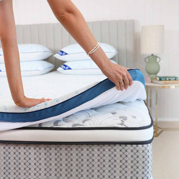 Straight 2 Sleep® Mattress Topper with Cooling Technology | Get 2 BONUS Adjustable Pillows + FREE Delivery  Kleva Range - Everyday Innovations   