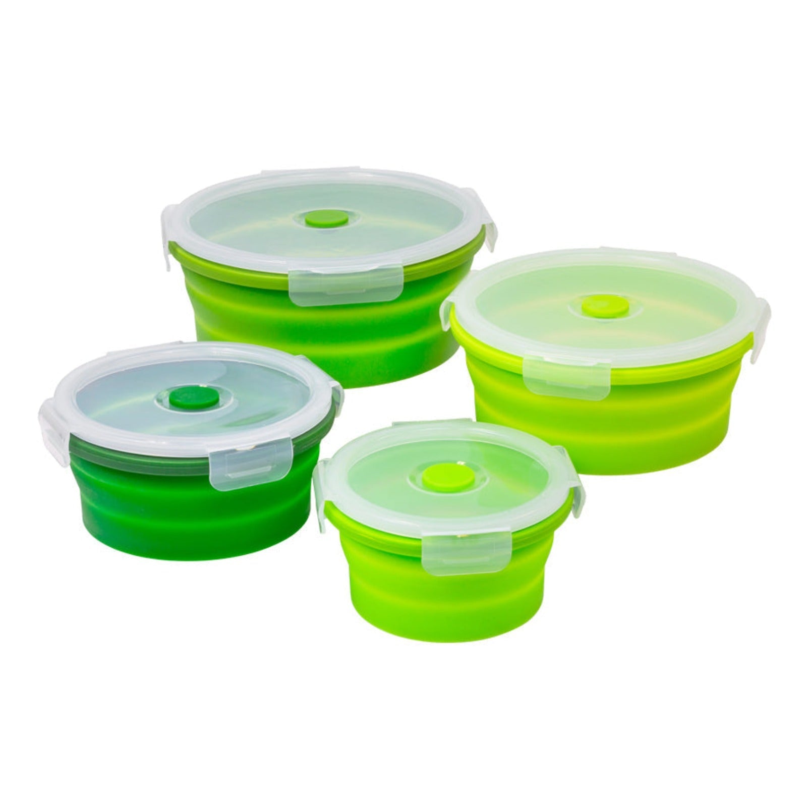 Kleva®Collapsible Silicone Food Container 4 Pack - Eco Friendly Alternative!  Bunnings Marketplace   