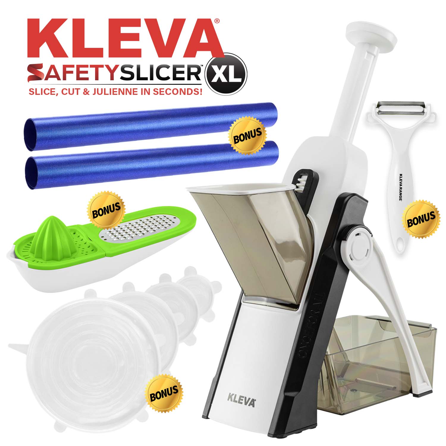 Second Kleva Safety Slicer™️ XL TV Deal + Over $90 FREE Gifts! UPSELL Kleva Range - Everyday Innovations   