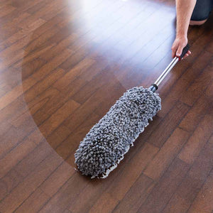 Extendable, Chenille Duster With Dense Woolly Fingers To Collect & Trap All Dust! Cleaning Kleva Range - Everyday Innovations   