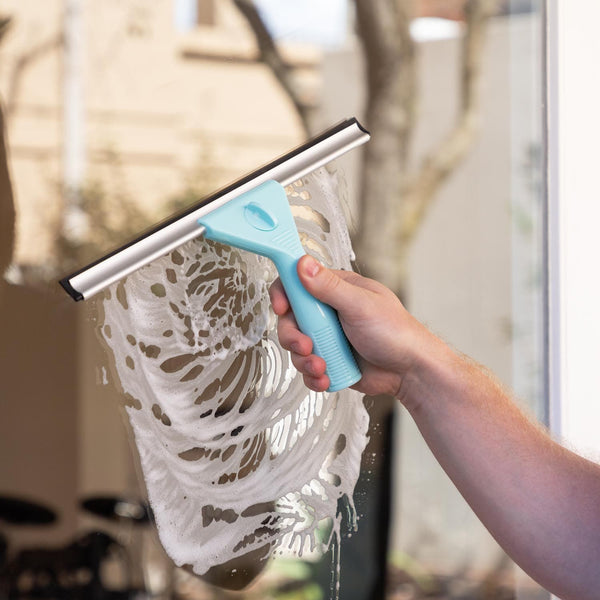 Telescopic Window Cleaning Kit + Soft Microfibre Cloths & Streak-free Squeegee Cleaning Kleva Range - Everyday Innovations   