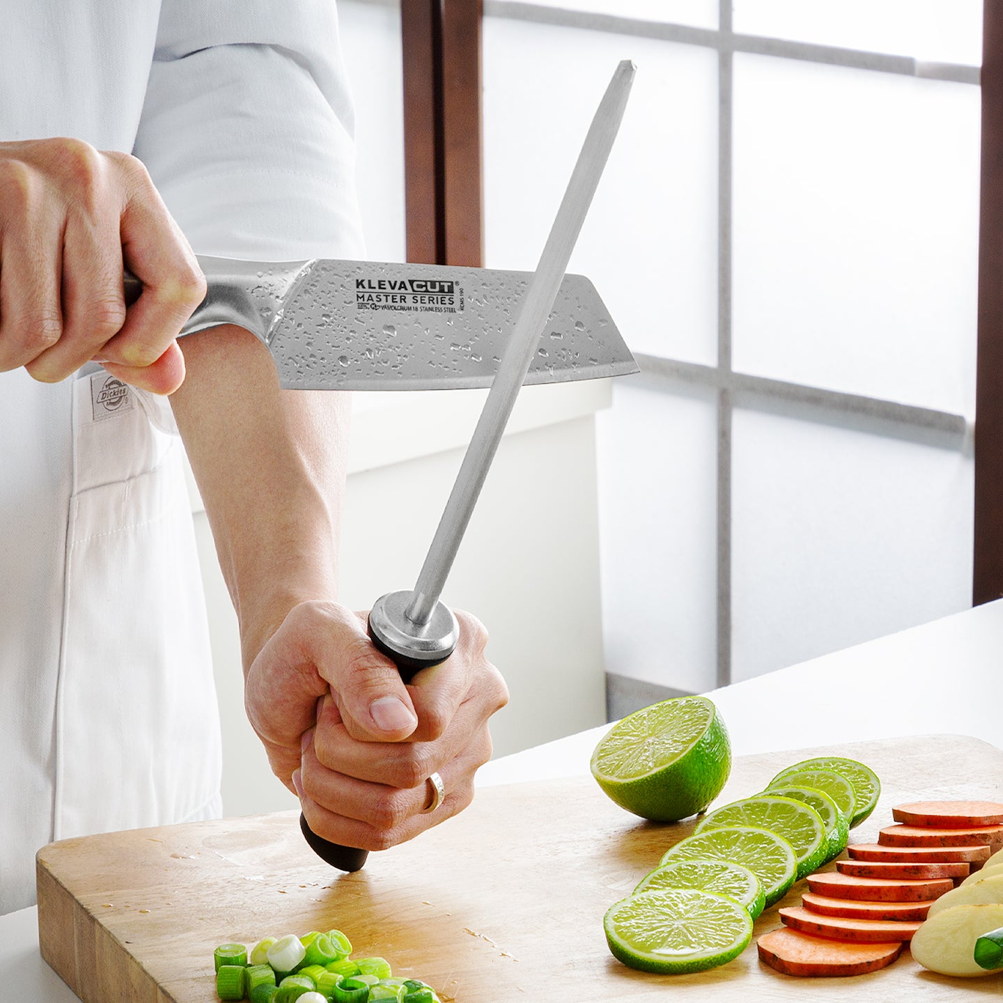 Kleva Sharpening Steel Rod Make Your Knives Razor Sharp In Seconds