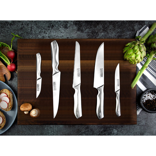 5 Piece Professional KlevaCut® Master Series - BONUS Knife Satchel Kitchen Knives Kleva Range   