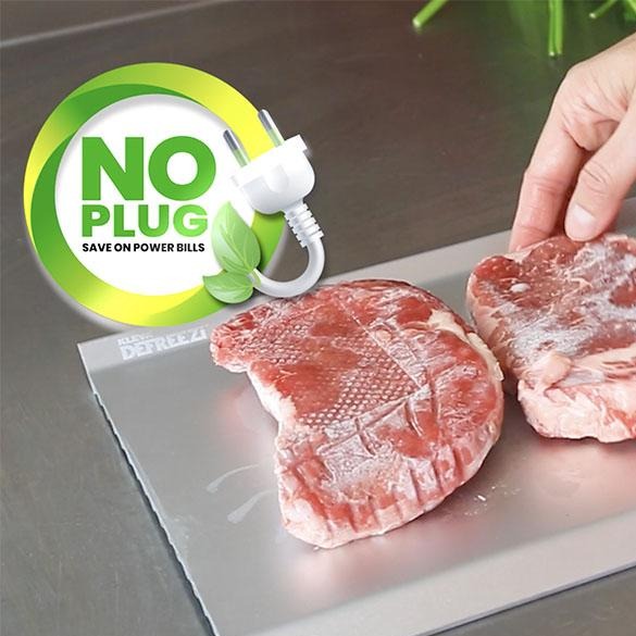 Defreezi® Defrosting Tray De-Thaw Meat + Frozen Food Up To 5x Faster! Defrost Kleva Range   