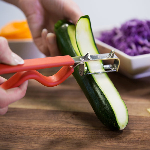 Garnishing Duo - Ultra Sharp Stainless Steel Vegetable Power Peeler & Julienne Slicer Kitchen Gadget Kleva Range - Everyday Innovations   