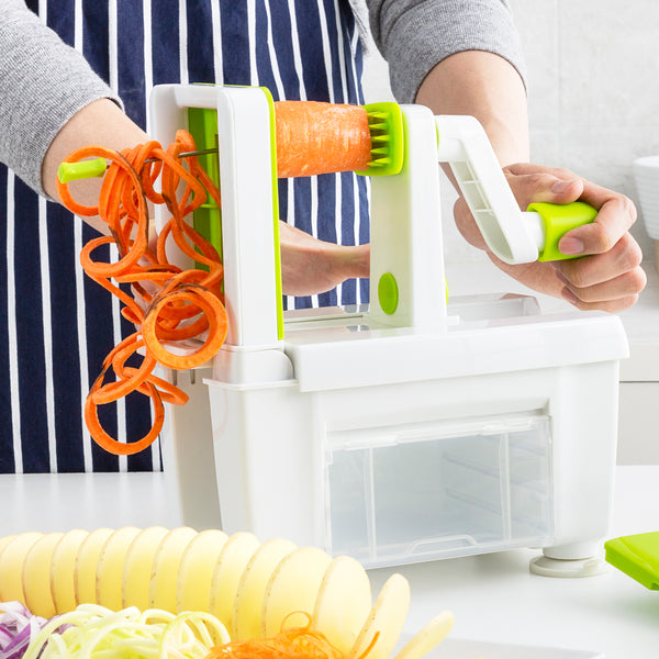 Sumo Spiralizer + 4 Interchangeable Blades - Create Vegetable Pasta In Seconds! Kitchen Kleva Range - It's Kleva, It's Simple, It Works   