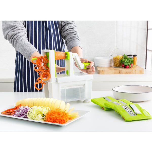 Sumo Spiralizer + 4 Interchangeable Blades - Create Vegetable Pasta In Seconds! Kitchen Kleva Range - It's Kleva, It's Simple, It Works   