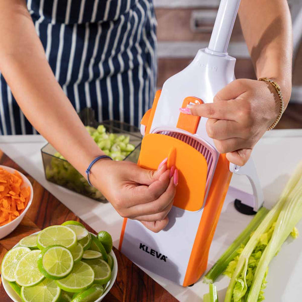 Kleva Safety Slicer™️ XL One-Push Veggie Slicer NEW Colours Available! Kitchen Gadget Kleva Range - Everyday Innovations   