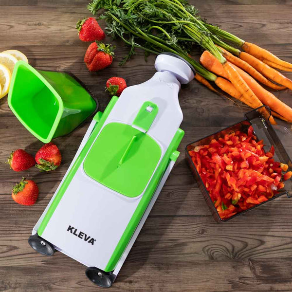 Kleva Safety Slicer™️ XL One-Push Veggie Slicer NEW Colours Available! Kitchen Gadget Kleva Range - Everyday Innovations   