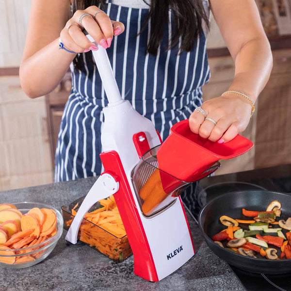 Kleva Safety Slicer™️ XL One-Push Veggie Slicer NEW Colours Available! Kitchen Gadget Kleva Range - Everyday Innovations   