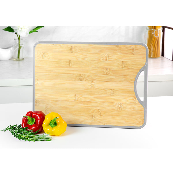 Double Sided Bamboo + Marble Look Chopping Board! Kitchen Kleva Range - It's Kleva, It's Simple, It Works   